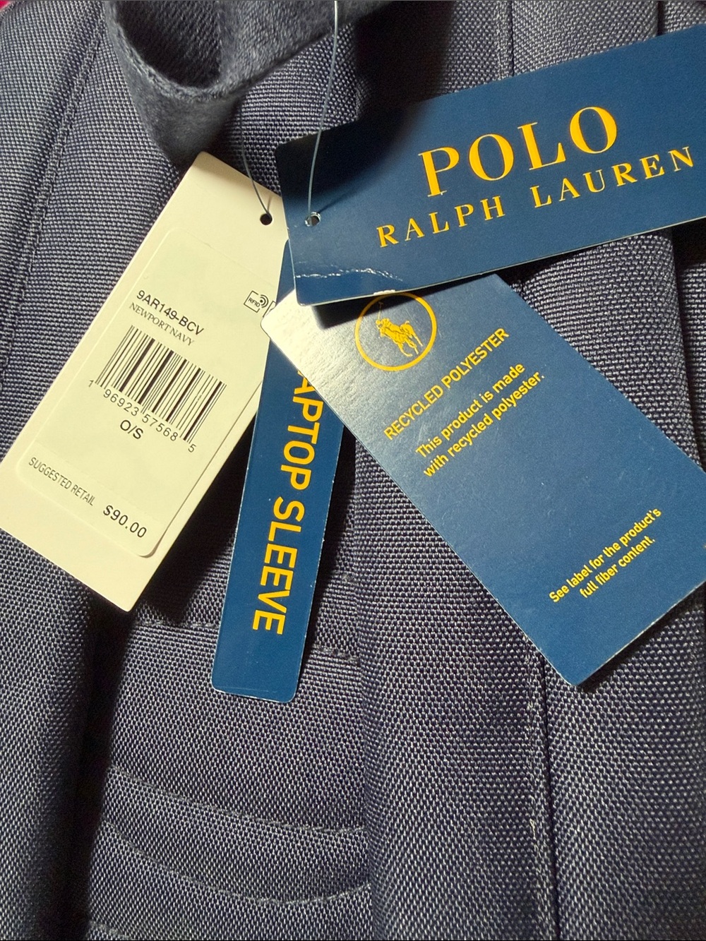Polo Ralph Lauren Kids Boys Girls Newport  Navy Polo Bear School Backpack, NWT - Picture 15 of 16